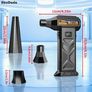 New Powerful Turbo Fan,built-in 6000mAh High-performance Battery, 9000000RPH, 5 Gears, 3pcs of Air Blowing Nozzles, Durable Black ABS Material, Suitable for Home, Office, Car, Courtyard, Blowing Leaves, Clearing Snow, and Dust Removal! Image 5
