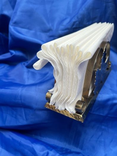 Vintage brass napkin holder