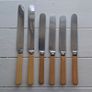 Vintage Faux Bone Handle Butter Knives Image 2