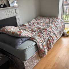 Bed with base and headboard