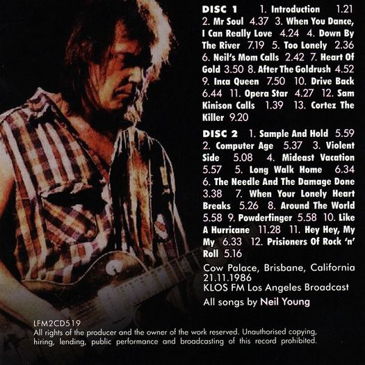 Neil Young - Cow Palace 1986 2CD Live Broadcast