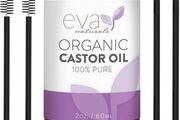 Eva Naturals Organic Castor Oil (60ml) - Promotes Hair, Eyebrow and Eyelash Growth - Diminishes Wrinkles and Signs of Aging - Hydrates and Nourishes Skin - 100% Pure - Cold Pressed, Premium Quality (FREE POSTAGE)