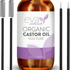 Eva Naturals Organic Castor Oil (60ml) - Promotes Hair, Eyebrow and Eyelash Growth - Diminishes Wrinkles and Signs of Aging - Hydrates and Nourishes Skin - 100% Pure - Cold Pressed, Premium Quality (FREE POSTAGE)