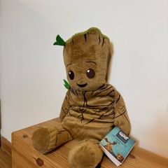 MARVEL Groot Hot Water Bottle with Soft Cover, Natural Rubber 750ml