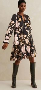 ME+EM Romantic Rose Print Dress