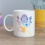 The Watercolour Rainbow Ganesh Elephant Headed God Mug Image 3