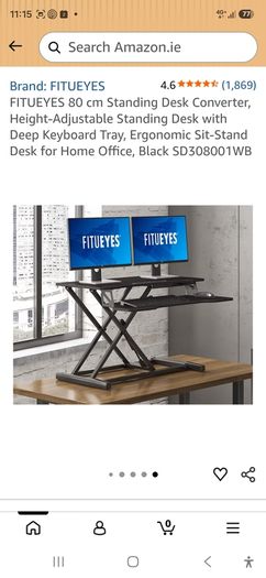 65 cm FITUEYES Premium Standing desk converter