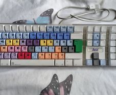 Apple A1048 Digidesign USB Wired Keyboard Final Cut Pro Colored Keys