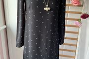 dress Bnwt black patterned H&amp;M dress size 36