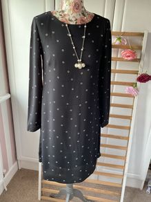 dress Bnwt black patterned H&M dress size 36