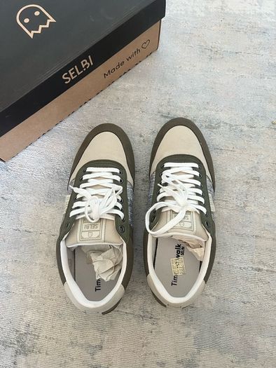 Selbi Tancredi Soft sneakers EU 43 / UK 10 | Olive & cream | New
