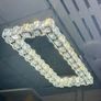 Rectangle crystal chandelier Stainless Steel 700 x 300mm Image 3