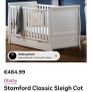 Obaby Stamford Classic Sleigh Cot Bed Image 3