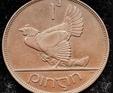 [#2108] - Ireland 1928 | Irish 1d | Irish 1 Penny | KM.3 | High Grade