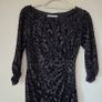 Marks and Spencer Black Leopard Velour-feel Midi Dress, Size 10 Image 8