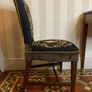 Vintage needlepoint upholstered side chair. Image 5