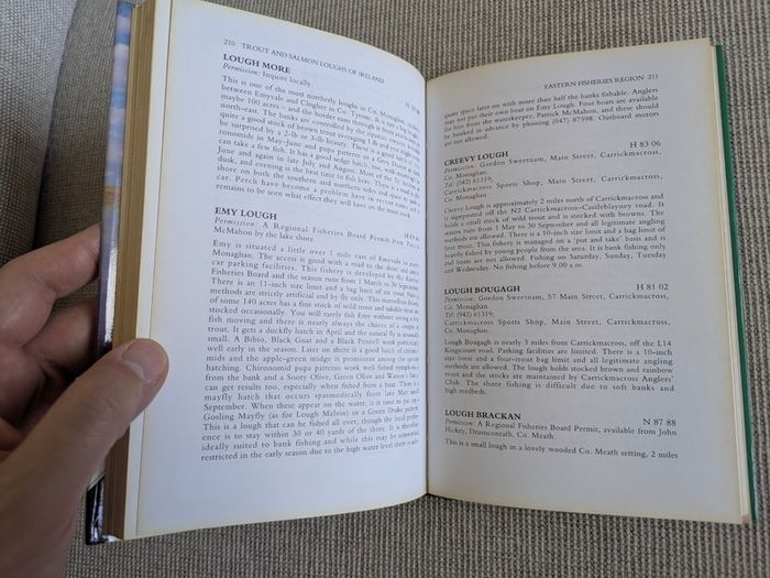 Trout & Salmon Loughs of Ireland - Peter O'Reilly - 1992 Fishing Guide