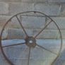 old wrought iron wheel. Image 2