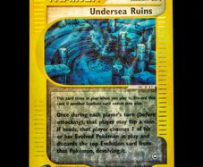 Undersea Ruins 138/147 Reverse Holo Uncommon E-Card Aquapolis Pokemon Card Vintage 2003 E-Series