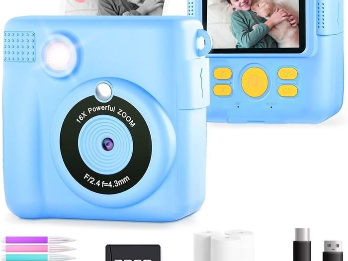 NEW SALE | Kids Instant Print Camera Toy for 3-14 Year Old, 1080P HD Kids Digital Camera with Photo Paper Birthday Gifts