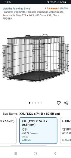 XXL dog crate