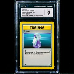 Potion 94/102 1999-2000 CGC 9 Mint Graded Common WOTC Base Set 1999 Pokemon Card Vintage 4th Print