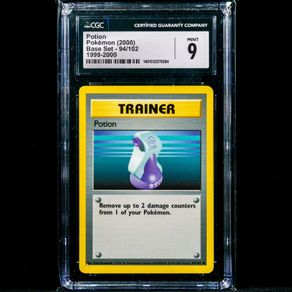 Potion 94/102 1999-2000 CGC 9 Mint Graded Common WOTC Base Set 1999 Pokemon Card Vintage 4th Print