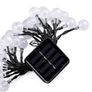 Solar Garden Lights, Outdoor Fairy Lights with Ball, Waterproof 6m 30 LED 8 Twinkling Modes, Decorative Lighting String Lights for Home, Gazebo, Patio, Lawn, Wedding Ornament (Purple) Image 3