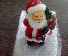 Santa Claus Candle Figure.