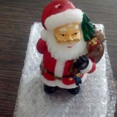 Santa Claus Candle Figure.