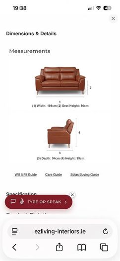 Leather Sofa - 3 seater