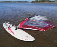 windsurfing kit fanatic shark 145 for beginners