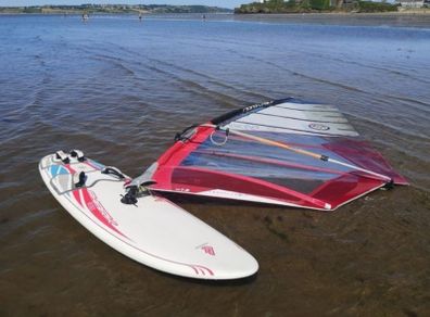 windsurfing kit fanatic shark 145 for beginners
