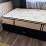 Double Bed, Mattress & Diamant Headboard For Sale Image 2