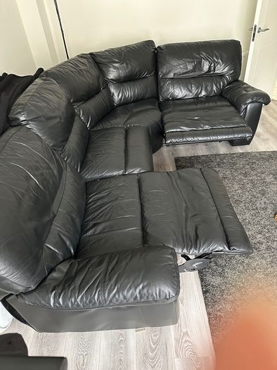 Leather Recliner Sofa