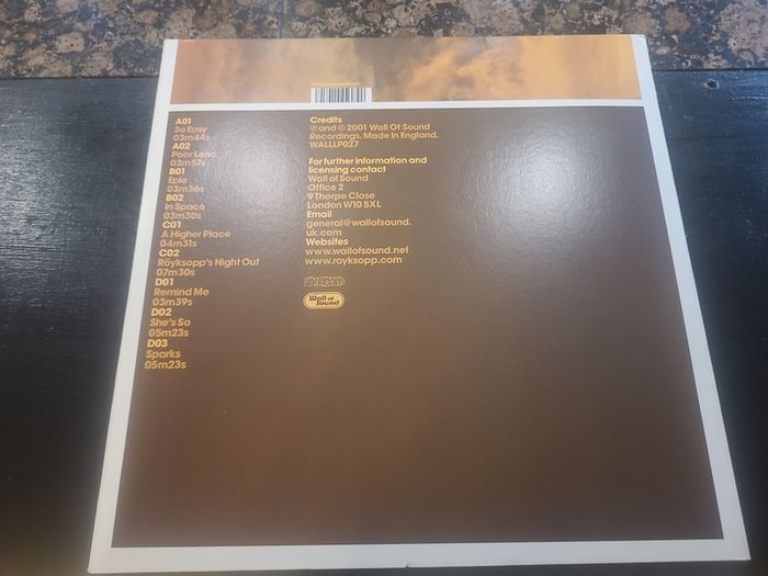 Royksopp - 2001 - Melody AM  - original 2xLP