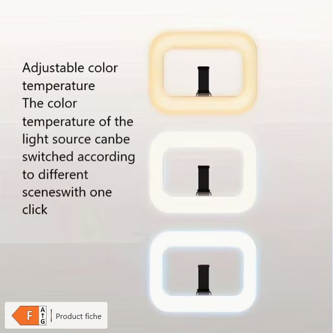 Smartphone Camera Stand, Handheld Circular Selfie Light Kit,