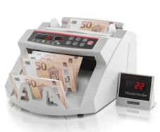 Banknotes Counter With LED Display, Professional Note Counter With Counterfeit Detector, UV/MG, 1000 Bills/Minute, Counts Only Number of Sheets