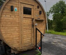 SALE AGREED Wood Fired Barrel Sauna