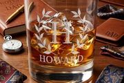 Personalised Laser Engraved Whiskey Glass with gift box