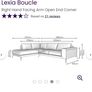 DFS Lexia Boucle Sofa  Right Hand Facing Arm Open End Corner Image 7