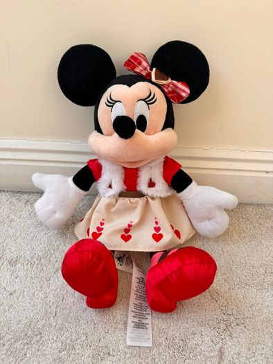 Disney Minnie Mouse Sweetheart Plush Valentine Day approx. 40 cm. Used Please see photos