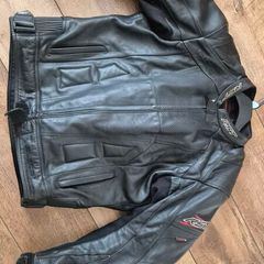 rst leather motorbike jacket