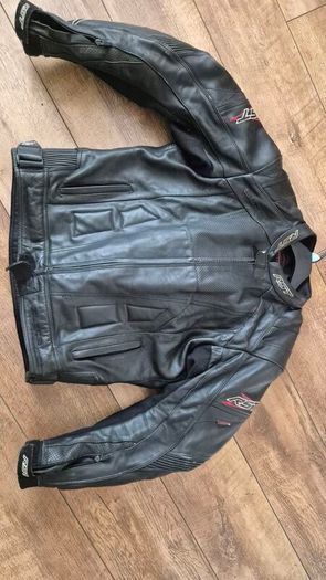 rst leather motorbike jacket