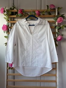 blouse Bnwot gap size 12 100% cotton frilled collar shirt long sleeved