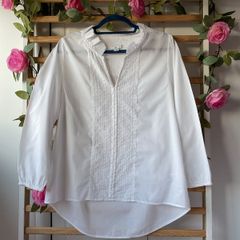 blouse Bnwot gap size 12 100% cotton frilled collar shirt long sleeved
