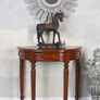 Solid Mahogany Console Table Semi-circular half moon Telephone Table Image 3