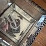 New bevelled glass, mirror and metal monogrammed R trinket box Image 6
