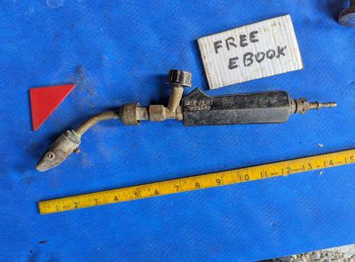 Sievert Propane Torch with flat nozzle.