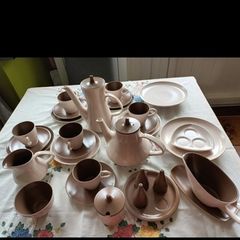 mid century poole pottery dinnerware set